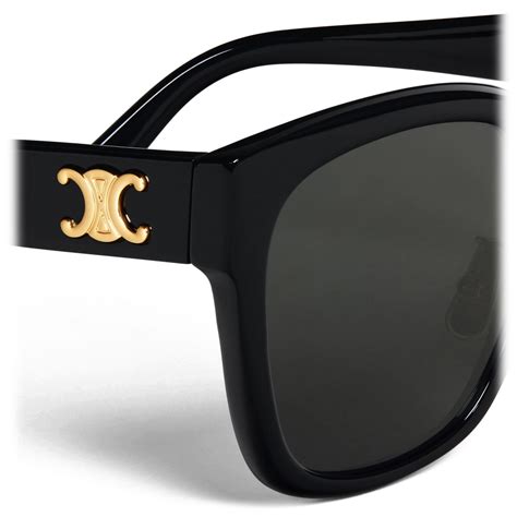 black celine sunglasses|celine triomphe sunglasses black.